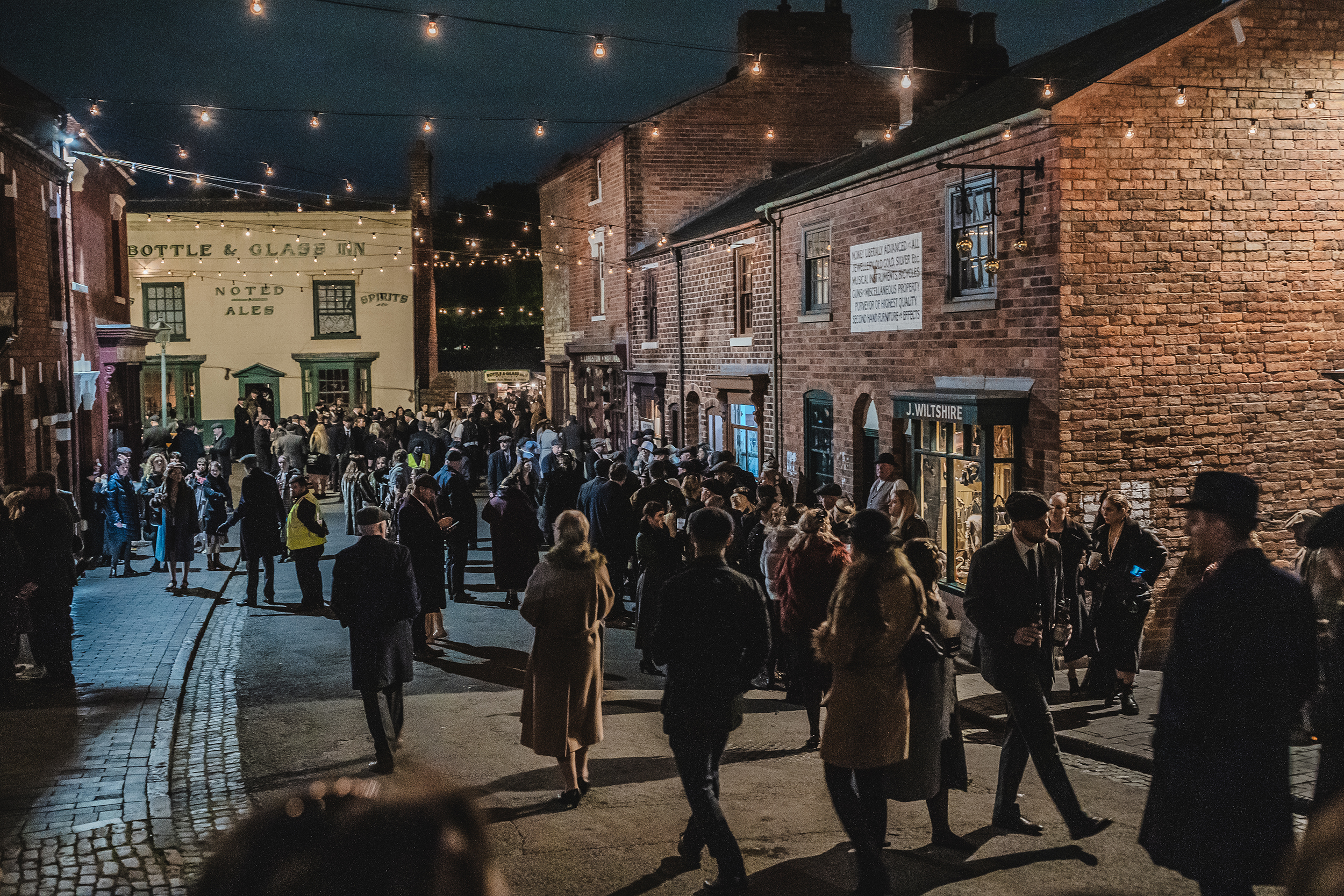 Peaky Blinders Night village visitors