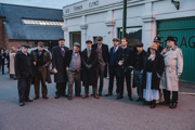 Peaky Blinders Nights full gang outside car garage line up