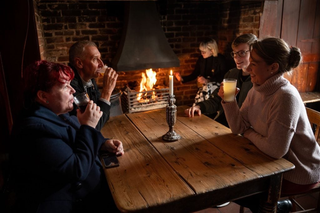 Bottle Glass Fire Visitors