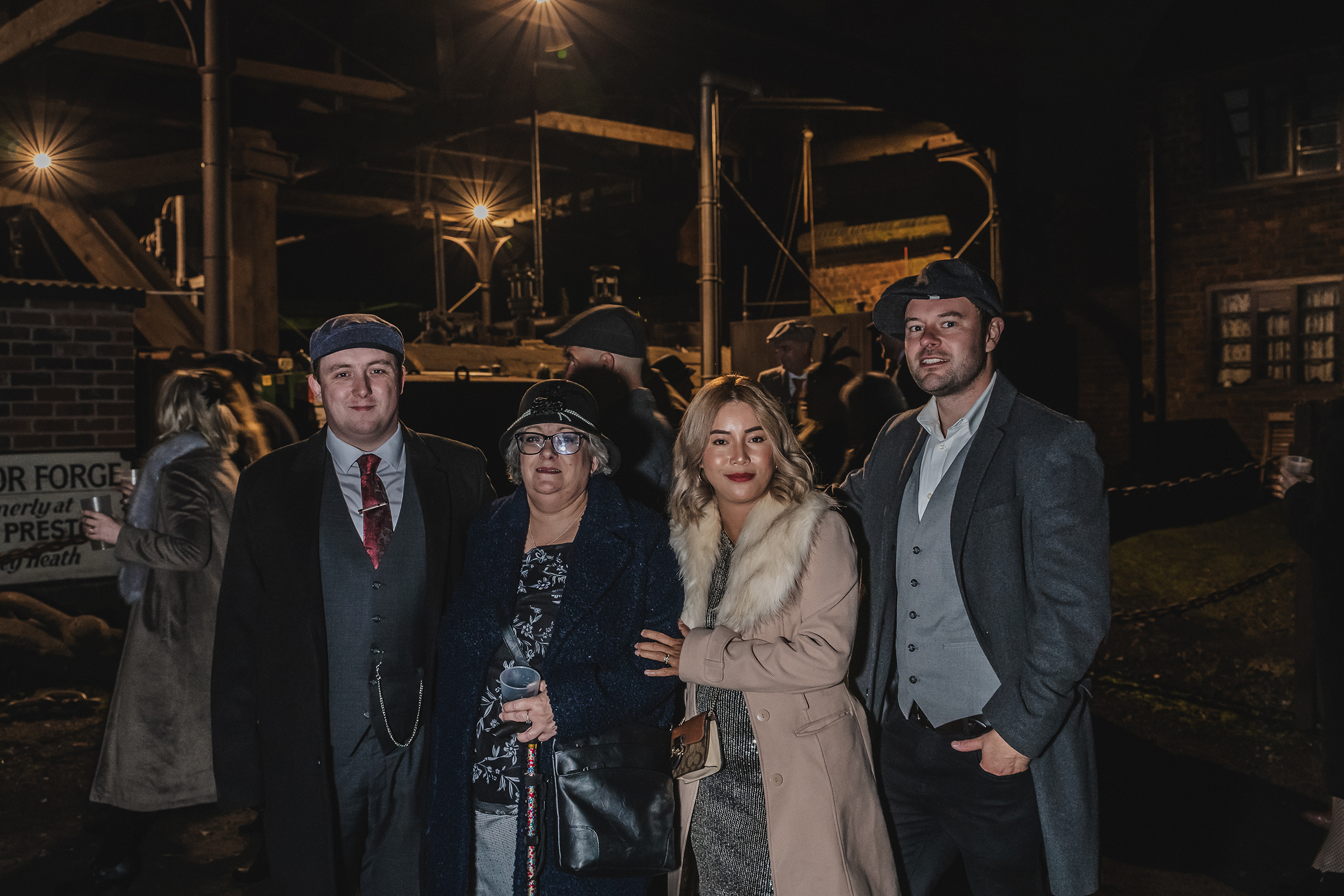 Peaky Blinders Nights family at Charlie's Yard