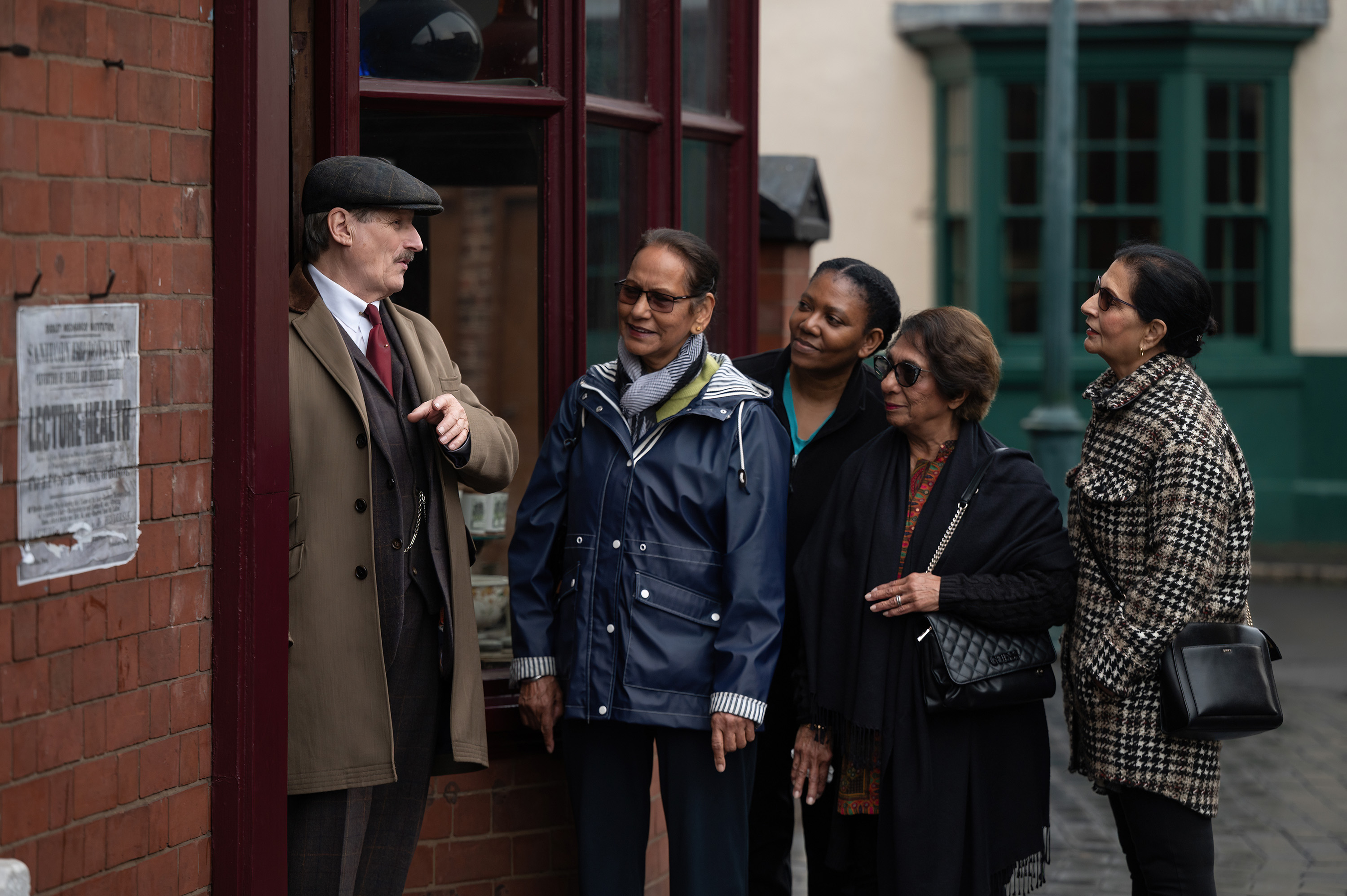 Emile Doo with Visitors